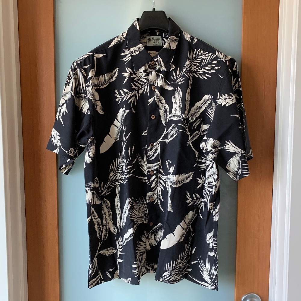 Vintage Silk Hawaiian print short sleeve shirt